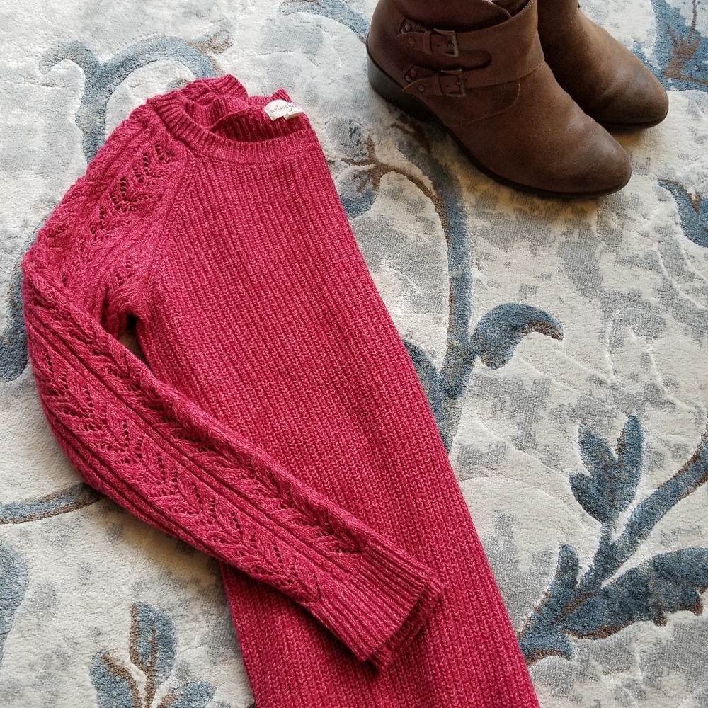 2 for $30! Maison Jules red sweater, size S